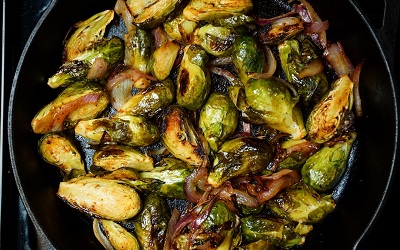 Roasted Brussels Sprouts with Creole Honey Mustard recipe