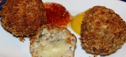 Boudin Balls Stuffed with Pepper Jack Cheese Recipe