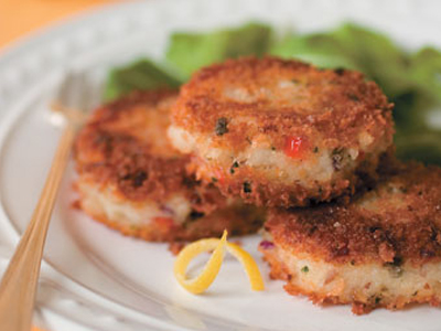 Oven-Baked Catfish Cakes with Lemon Caper Sauce Recipe